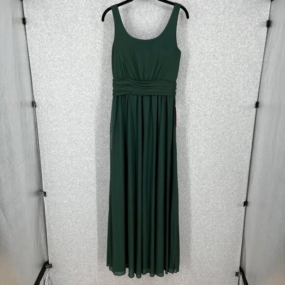 Birdy Grey Jan Dress Size M Emerald Green Low Back Bridesmaid Formal Pockets NEW - Picture 1 of 14